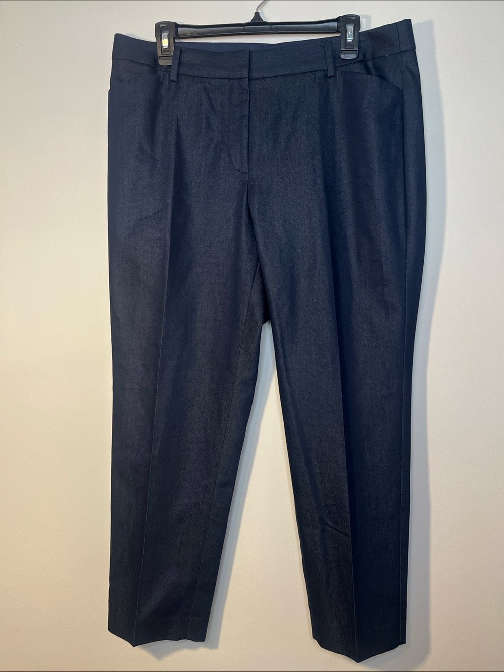 WOMEN’S TALBOTS HAMPSHIRE ANKLE CURVY PANTS  12p DARK BLUE